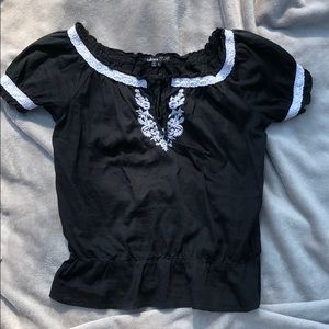 Black cotton top